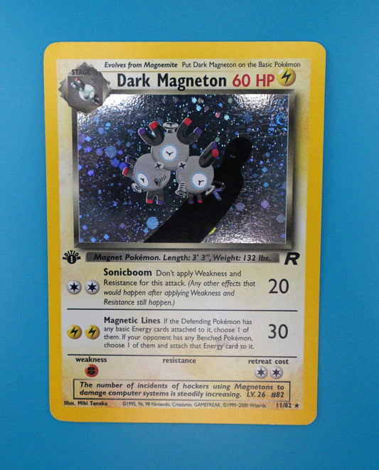 Dark Magneton (11) - Team Rocket (TR) First Edition